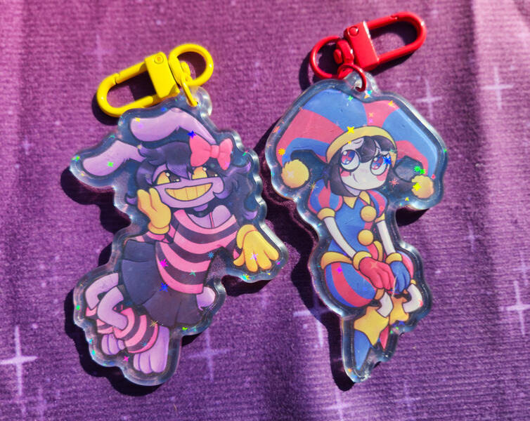 Jax & Pomni Keychains