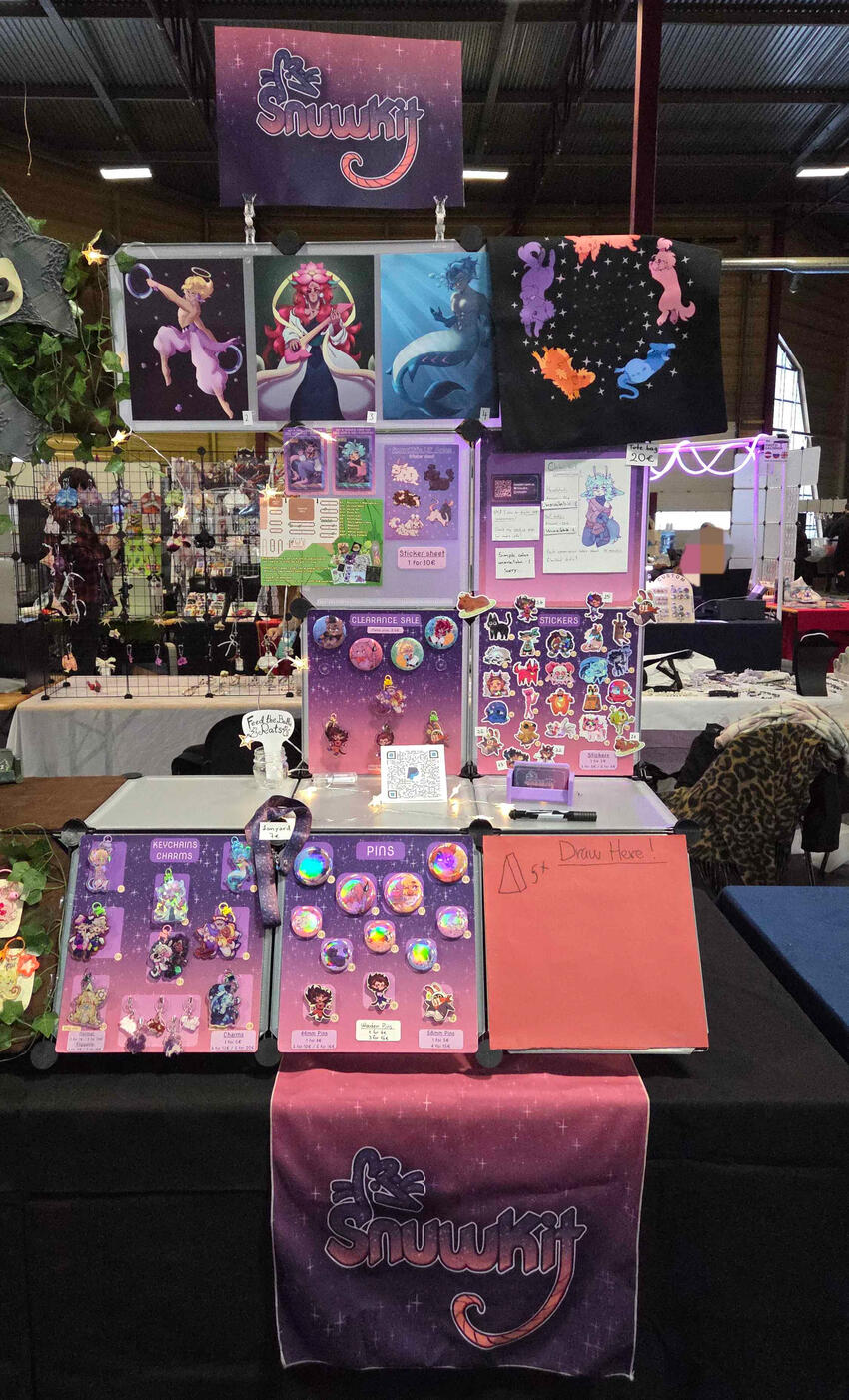Wintercon X Artist Alley Booth